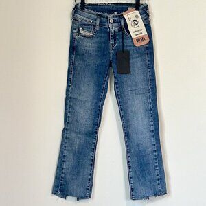 NWT Diesel Denim D-Ebbey Bootcut Low Waist Jeans - Size 24